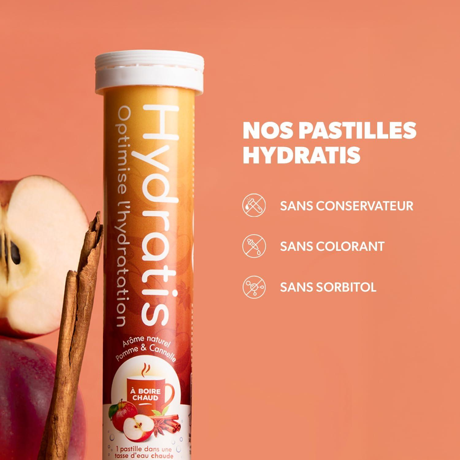 imageHYDRATIS Pastilles Hydratation Electrolytes Miel Citron Gamme Chaude Amliore lHydratation et Favorise lnergie Formule Isotonique Sport Rcupration Bientre 2 tubes 40 PastillesBlanc