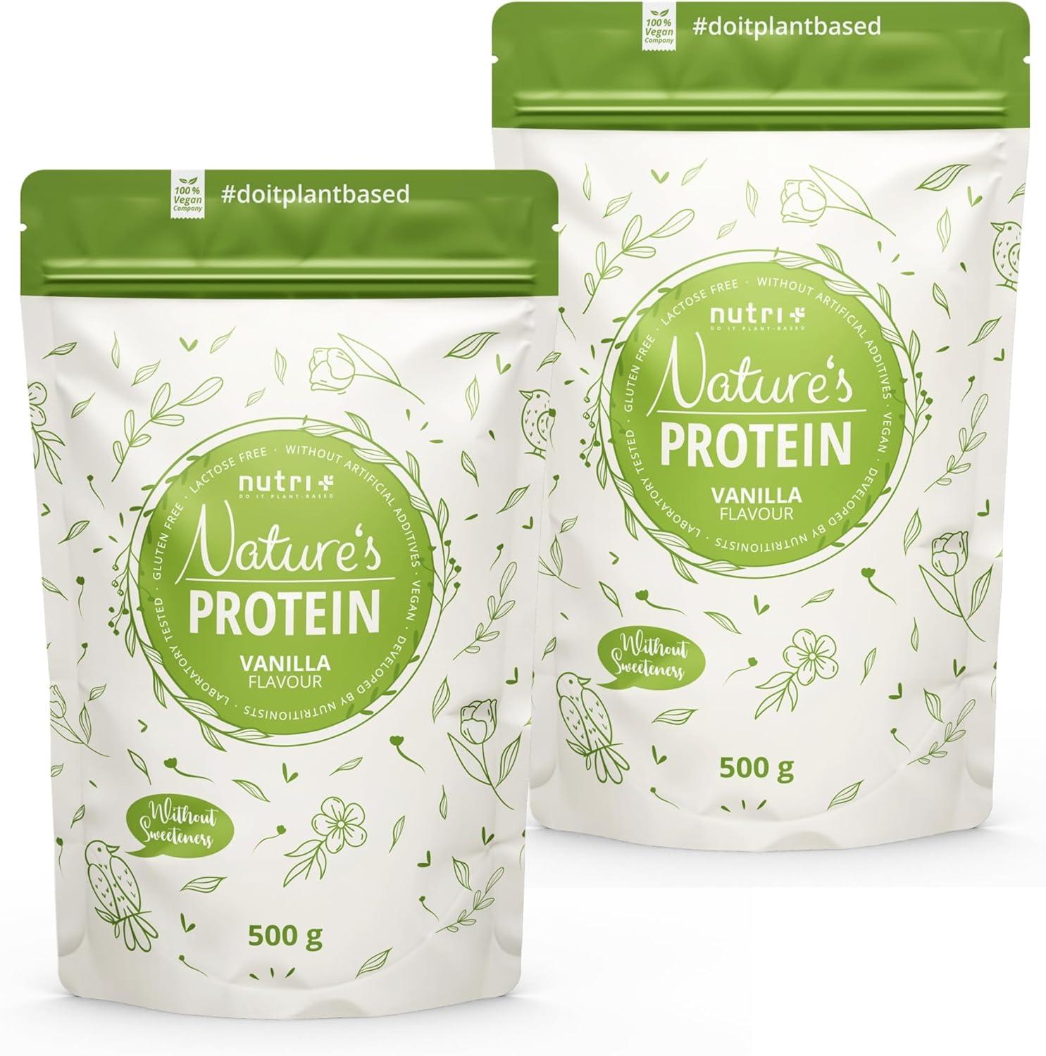 imageNutri Chocolat en poudre aux protines naturelles sans dulcorant 500g boisson sans lactose et sans sucre comme shake ou pour la cuisson au four sans gluten vgtalienVanille