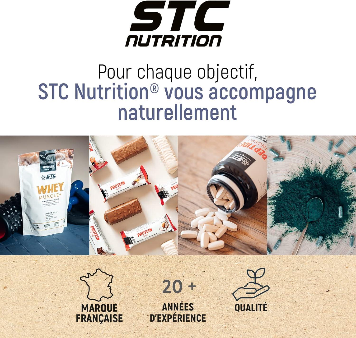 imageSTC NUTRITION Hydra Prparation pour boisson isotonique base dlectrolytes Vitamines sucre et dulcorant naturels Optimise lhydratation 20 Pastilles Got CitronCoco
