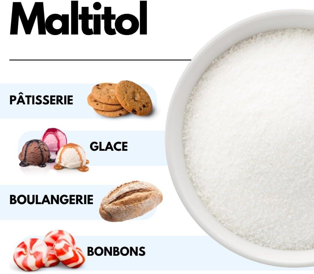 imageSaporepuro MALTITOL en poudre 1000 gr dulcorant naturel substitut du sucre faible en calories idal pour les boissons sucres et les recettes keto sans sucre