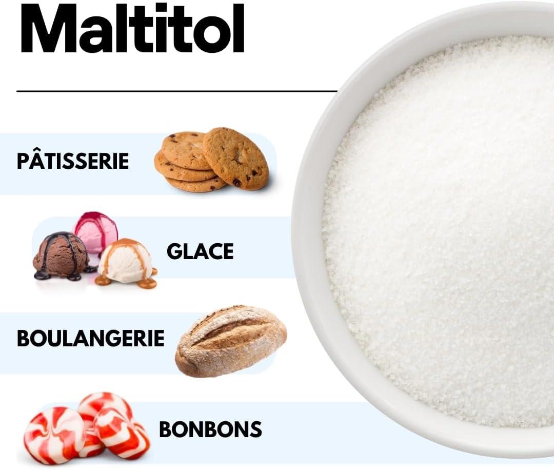 imageSaporepuro MALTITOL en poudre 500 gr dulcorant naturel substitut du sucre faible en calories idal pour les boissons sucres et les recettes keto sans sucre