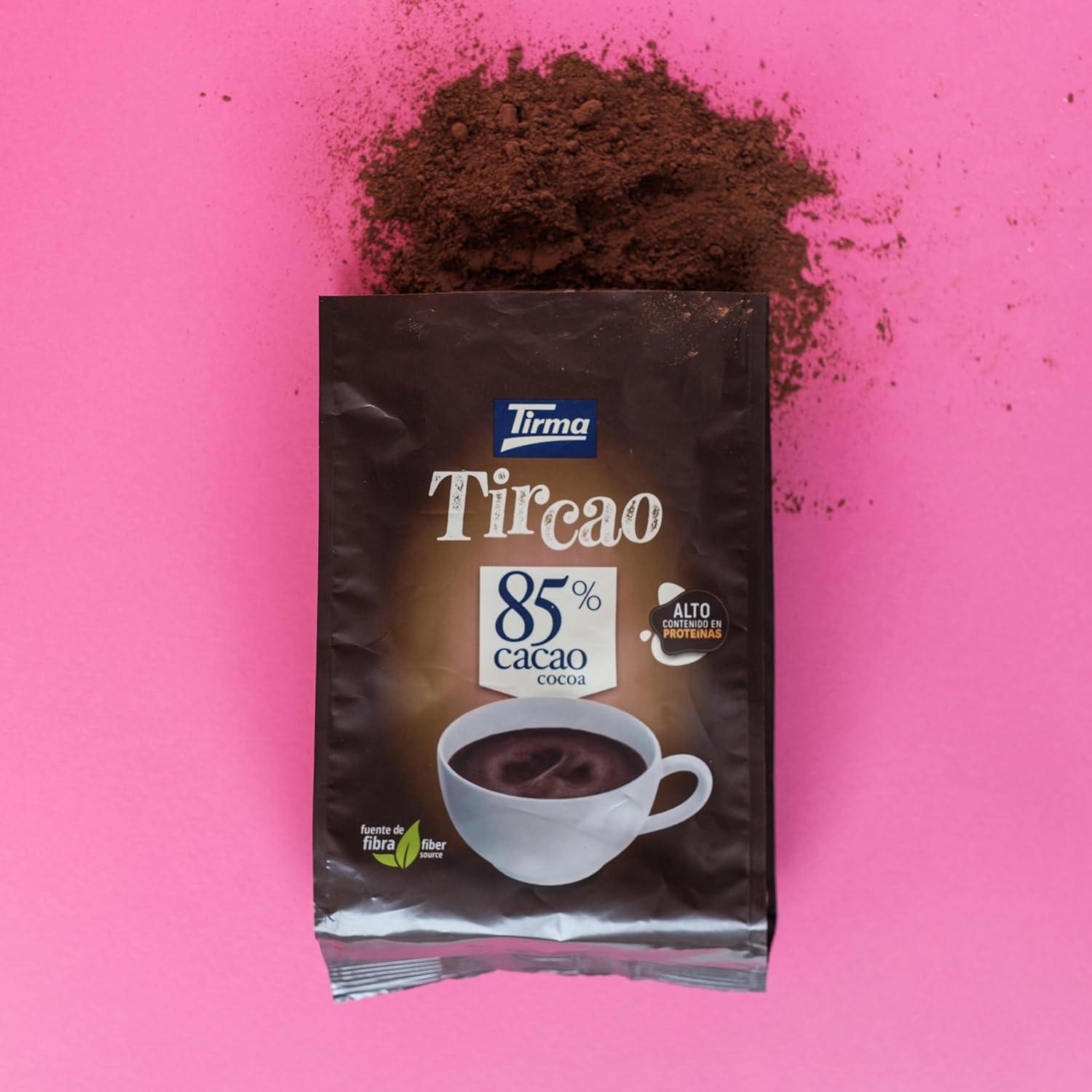 imageTirma TirCao 85 cacao en poudre 350g Cacao soluble sans sucre ajout Boisson chocolate pour petitdjeuner et desserts Idal pour rgimes vgtaliens