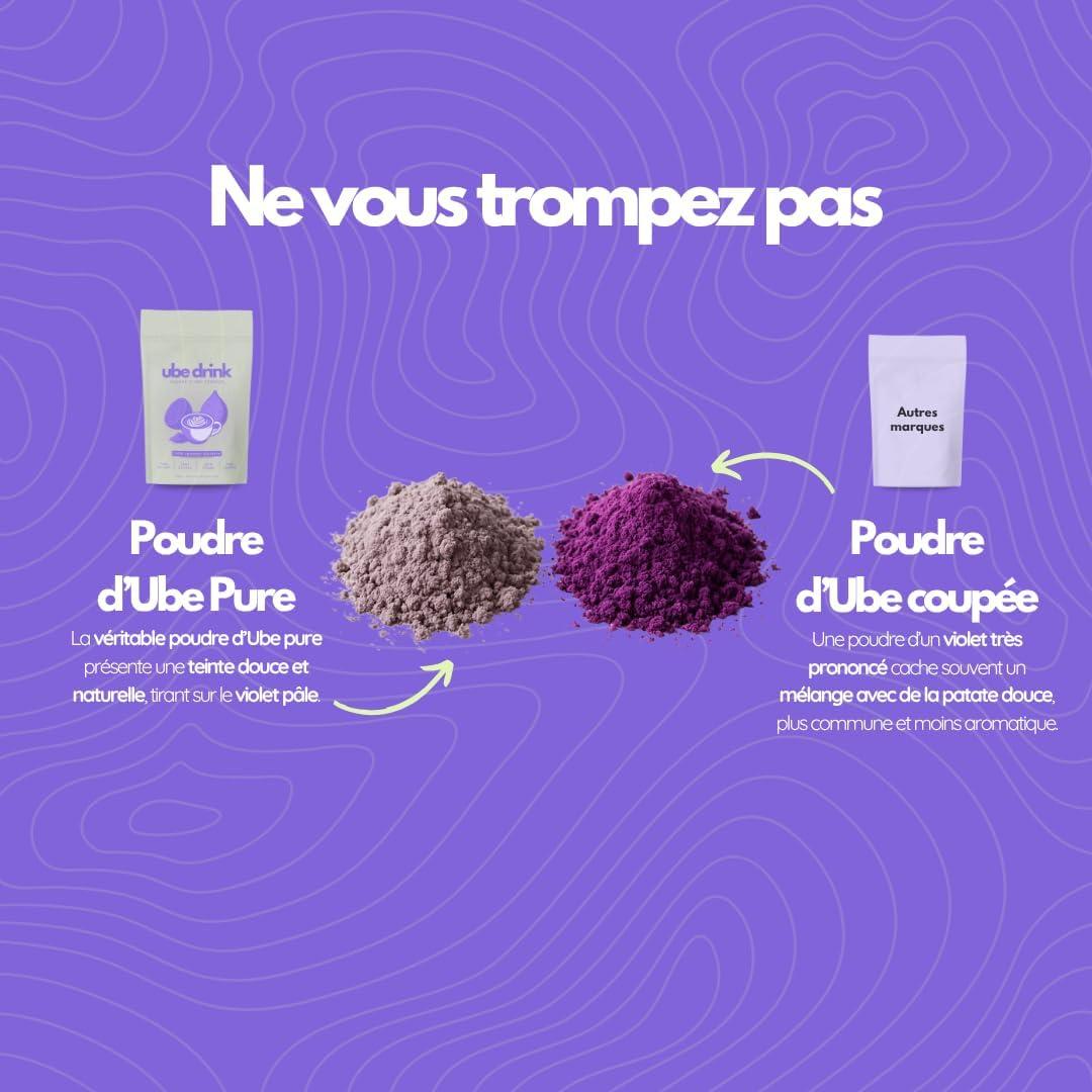 imageUBE DRINK Poudre dUbe Premium 100 Naturelle 100g Igname Violette Latte Ptisseries Smoothies Vegan Sans Gluten Sans Lactose Sans Sucre Vanille de MadagascarFraise naturelle