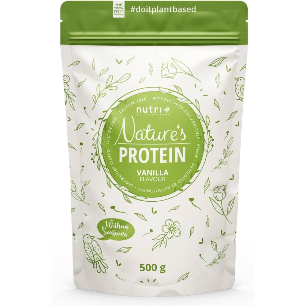 imageNutri  Chocolat en poudre aux protines naturelles sans dulcorant 500g  boisson sans lactose et sans sucre  comme shake ou pour la cuisson au four  sans gluten  vgtalienVanille