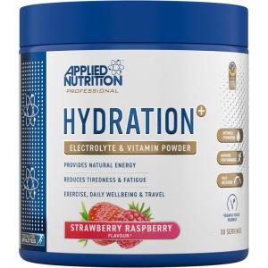 Applied Nutrition Hydration+ – Poudre d&rsquo;Électrolytes et de Vitamines, Boisson Isotonique, Hydratation, Énergie, Moins de Fatigue, 240 g, 30 Portions (240g, Lemon & Lime)(Strawberry & Raspberry)
