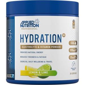 Applied Nutrition Hydration+ – Poudre d&rsquo;Électrolytes et de Vitamines, Boisson Isotonique, Hydratation, Énergie, Moins de Fatigue, 240 g, 30 Portions (240g, Lemon & Lime)(Lemon & Lime)