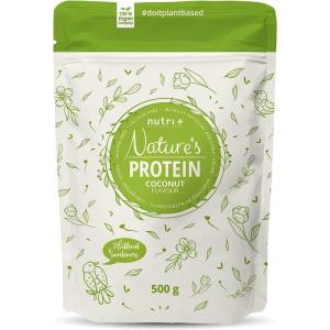 Nutri + Chocolat en poudre aux protéines naturelles sans édulcorant 500g – boisson sans lactose et sans sucre – comme shake ou pour la cuisson au four – sans gluten – végétalien(Noix de coco)