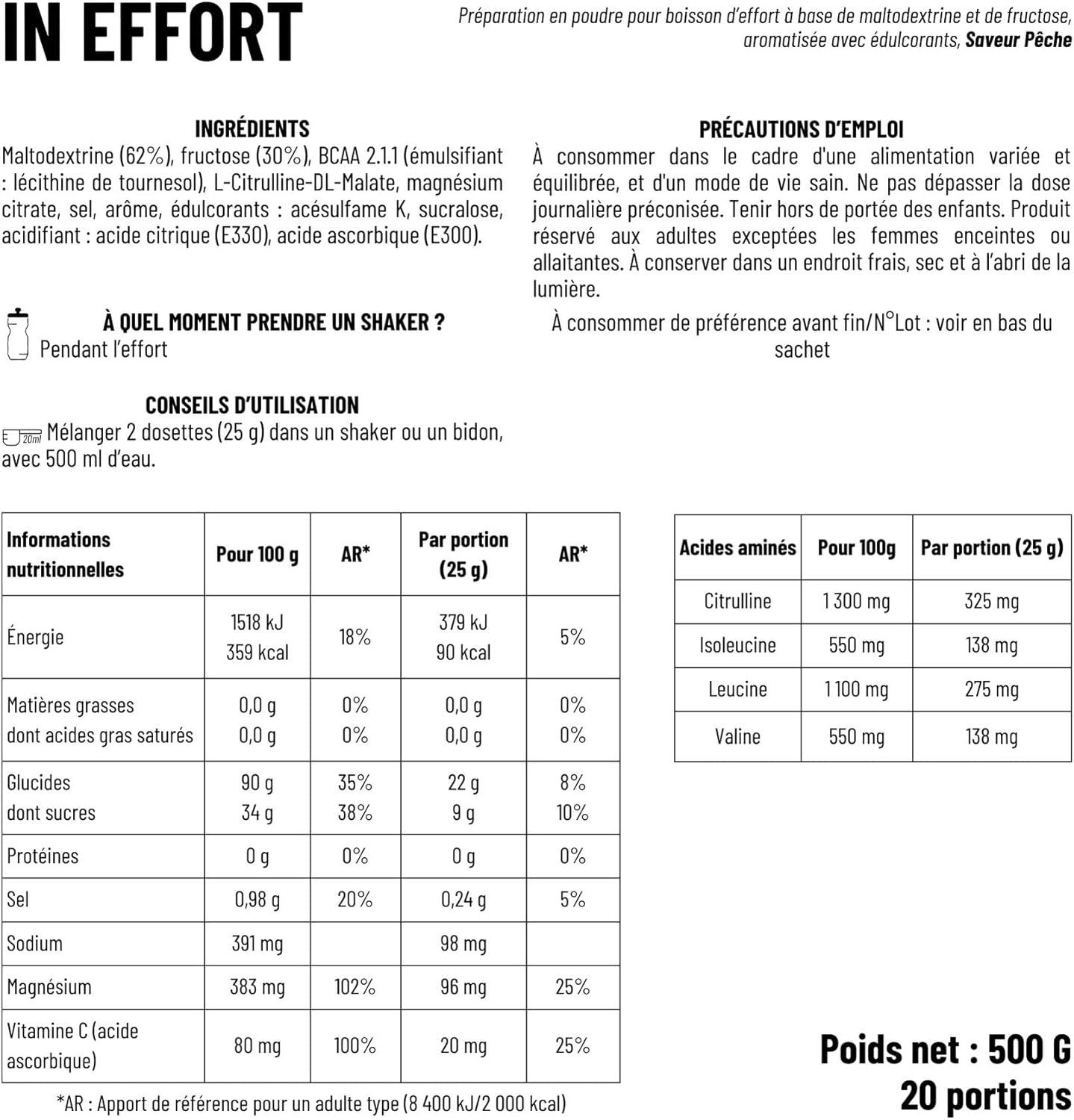 image1Defy In Effort Boisson isotonique Boisson pendant effort Fruits Rouges 500gPche
