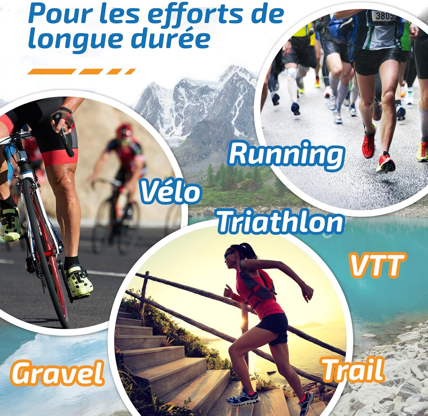 imageHydrascore N9 Fruits Rouges Sachet 4 Dosettes Boisson Isotonique Energtique pour Sportifs Running Vlo Trail Triathlon lectrolytes Hydratation BCAA H1038
