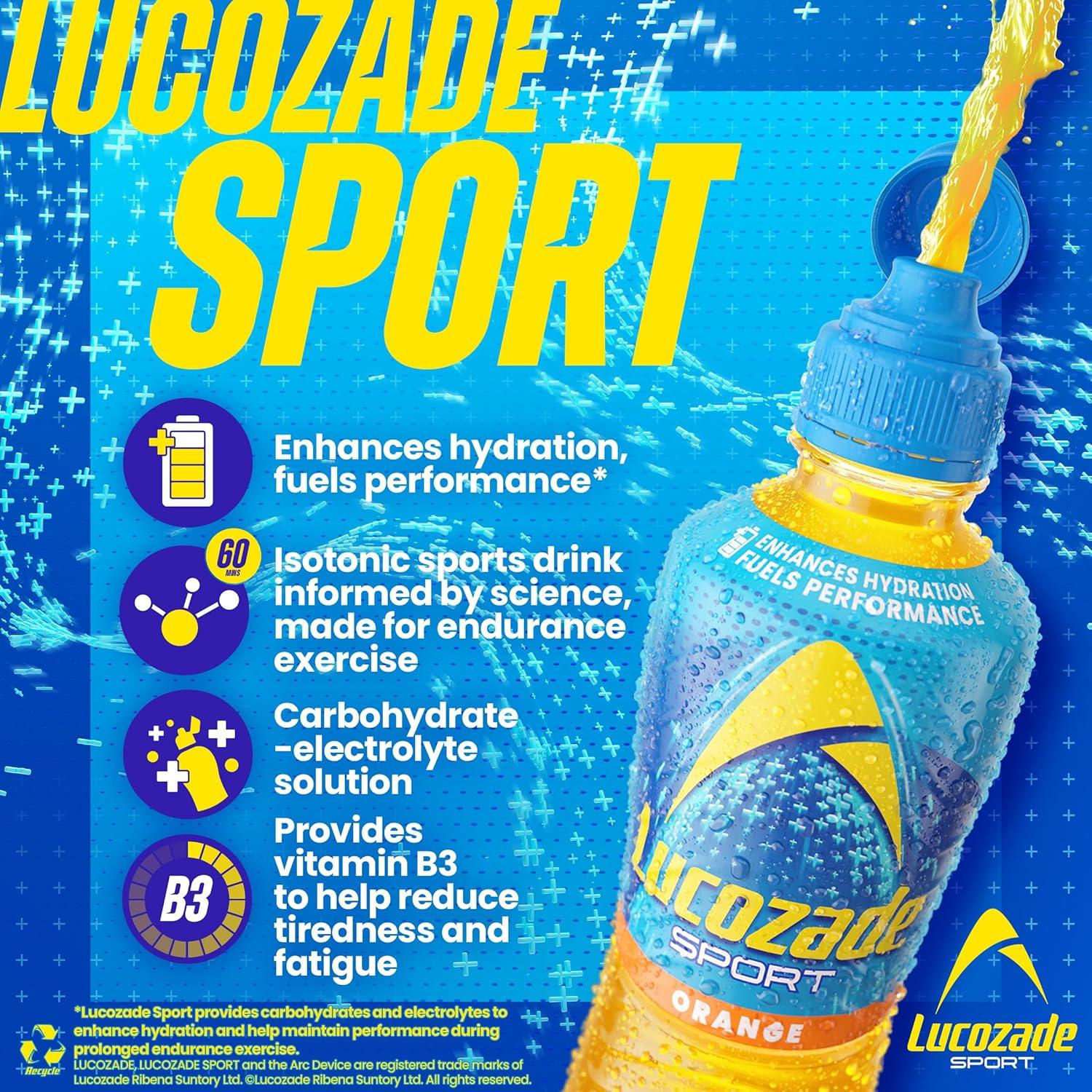 imageLucozade Sport Orange 4 x 500 ml