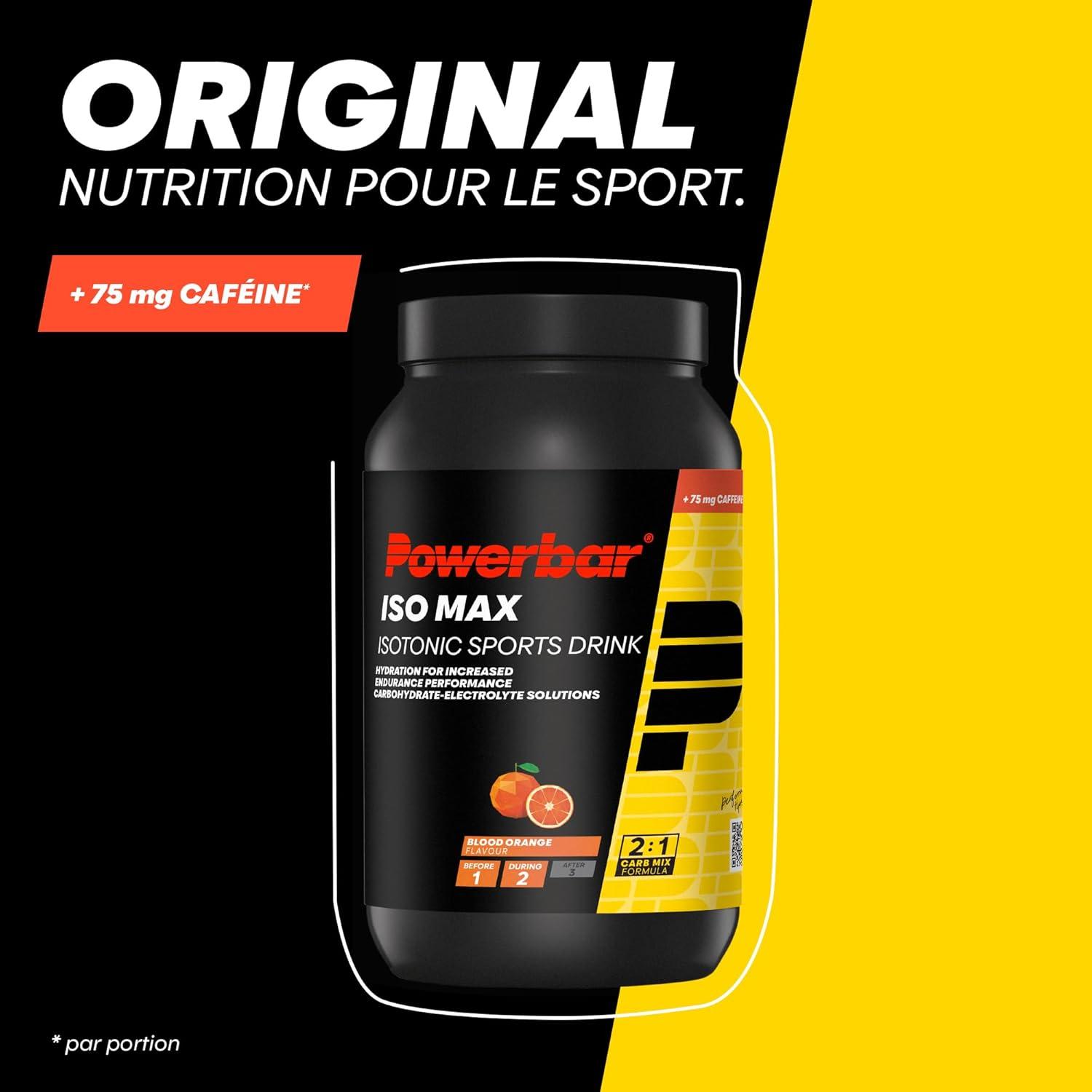 imagePowerbar Boisson nrgtique Isomax Got Blood OrangeOrange sanguine avec cafine