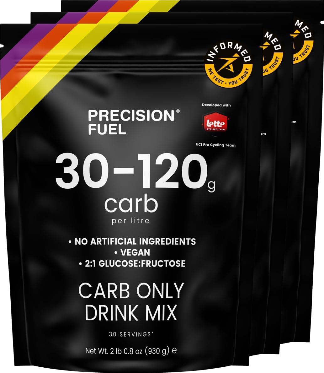 imagePrecision Hydration Carb Only Drink Mix Natural Energy ampamp Carbohydrate Powder Mild Citrus Flavor Up to 120g CarbsLitre Vegan Pack of 2 Carb ampamp Electrolyte Drink MixCarb Only Drink Mix