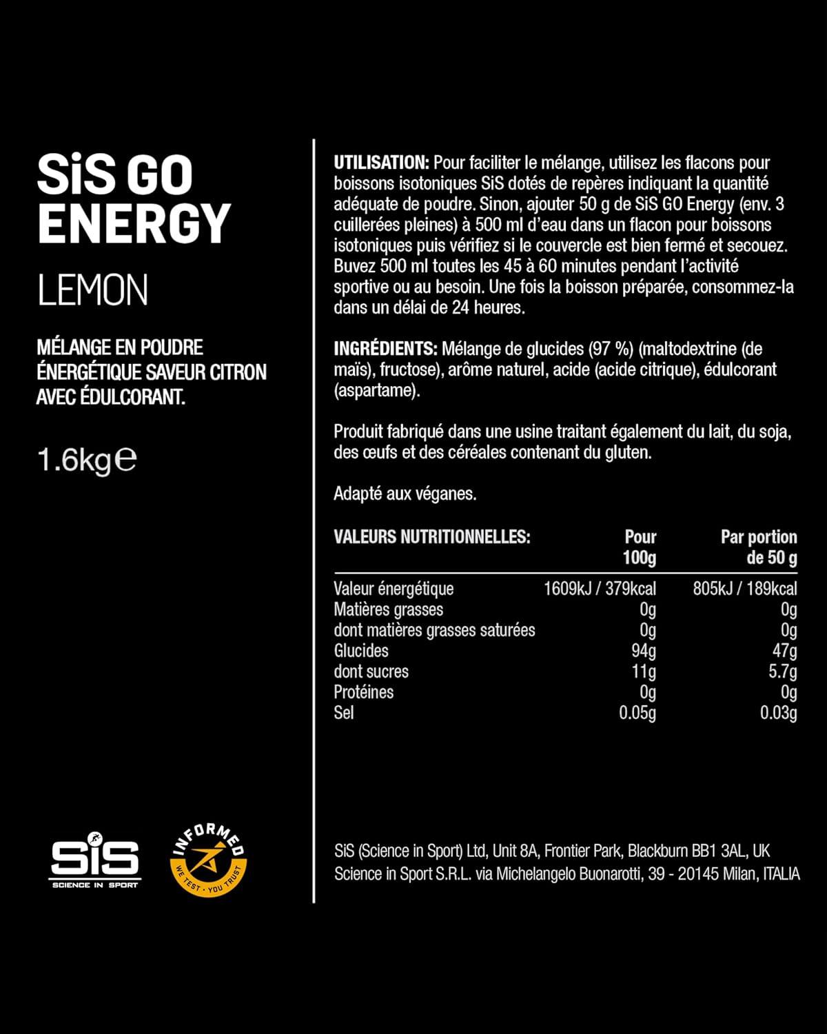 imageScience in Sport Sis GO Energy 16KG BlackcurrantCitron