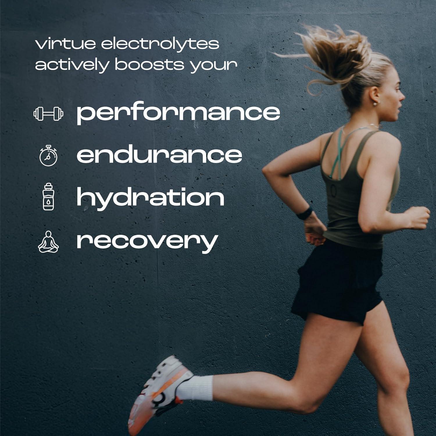 imageVirtue lectrolytes Sachets dhydratation Pack dcouverte Zro sucre 6 lectrolytes sels minraux hydratants vitamine C Pack de 12 Lemon Lime Limonade Fraise Mangue ampamp Fruit de la PassionLemon Lime Sal