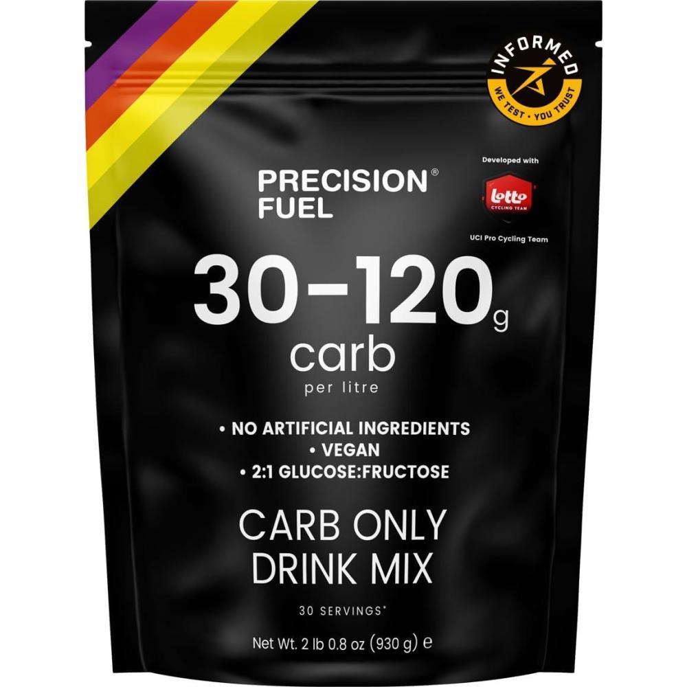 imagePrecision Hydration Carb Only Drink Mix Natural Energy ampamp Carbohydrate Powder Mild Citrus Flavor Up to 120g CarbsLitre Vegan Pack of 2 Carb ampamp Electrolyte Drink MixCarb Only Drink Mix