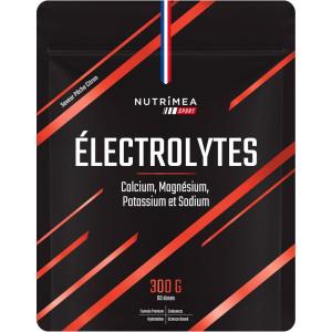ELECTROLYTE – Boisson d’Hydratation – Calcium, Magnésium, Sodium, Potassium – Vitamines B1, B2, B3, B6, C – Endurance & Récupération – Faible en Calories – Goût Pêche Citron – 60 Séances – Nutrimea