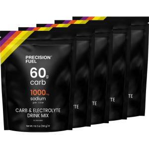 Precision Hydration Carb Only Drink Mix – Natural Energy & Carbohydrate Powder, Mild Citrus Flavor, Up to 120g Carbs/Litre, Vegan (Pack of 2, Carb & Electrolyte Drink Mix)(Carb & Electrolyte Drink Mix)