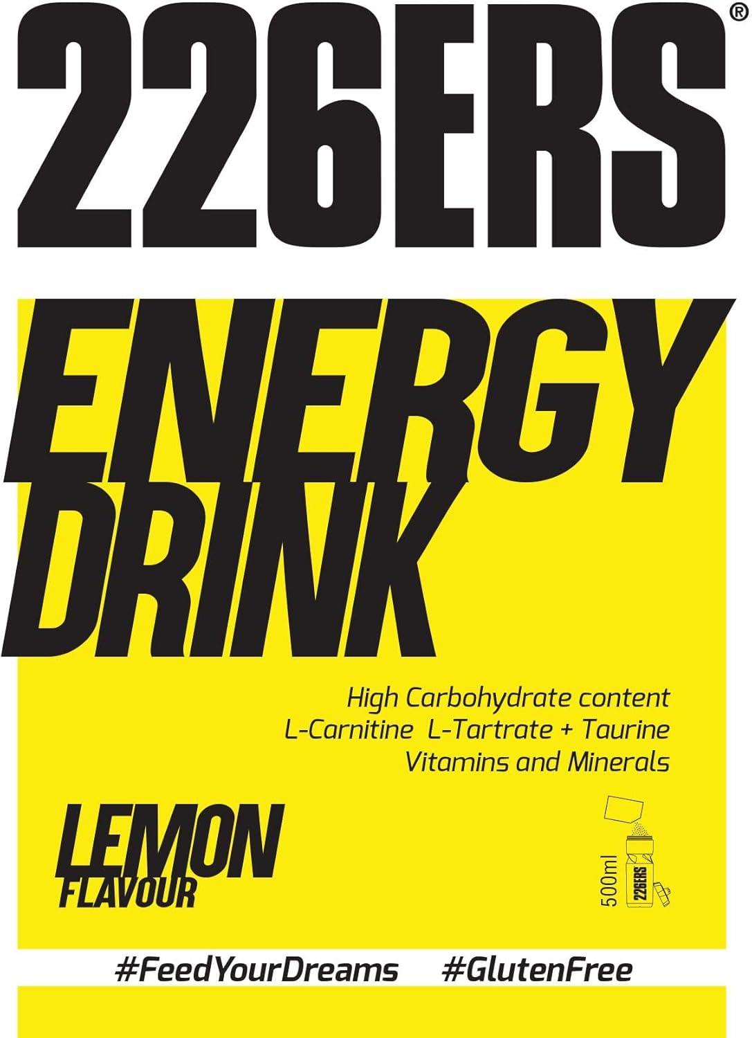 image226ERS Energy Drink Boisson Energtique avec Amylopectine Taurine et LCarnitine Sans Gluten et Sans Lactose Mandarine 500 grCitron