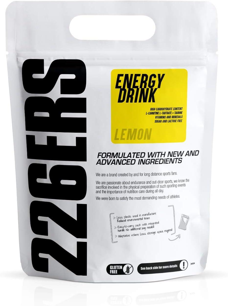 image226ERS Energy Drink Boisson Energtique avec Amylopectine Taurine et LCarnitine Sans Gluten et Sans Lactose Mandarine 500 grCitron