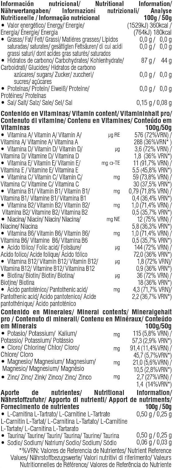 image226ERS Energy Drink Boisson Energtique avec Amylopectine Taurine et LCarnitine Sans Gluten et Sans Lactose Mandarine 500 grMandarine