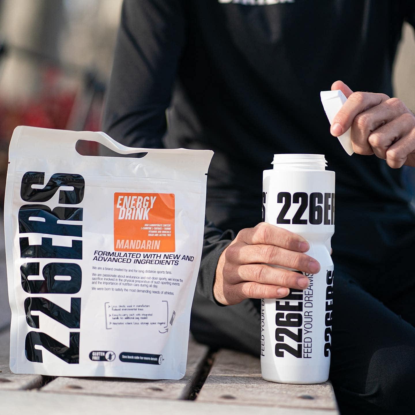 image226ERS Energy Drink Boisson Energtique avec Amylopectine Taurine et LCarnitine Sans Gluten et Sans Lactose Mandarine 500 grMandarine
