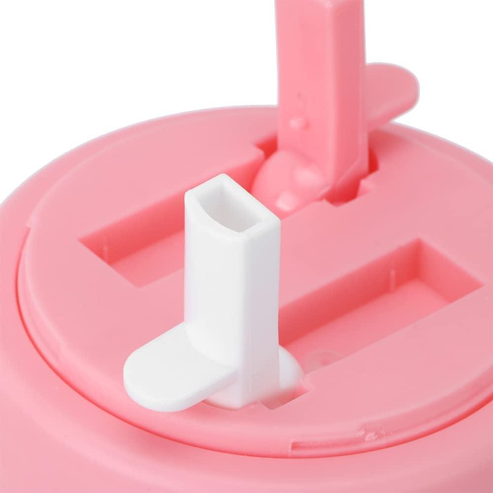 imageAramox Tasse Boire Double Usage Bouteille deau Rutilisable Portable avec Deux Pailles Tasse de Boisson Sportive Idale pour les Voyages en Plein Air PINKPink
