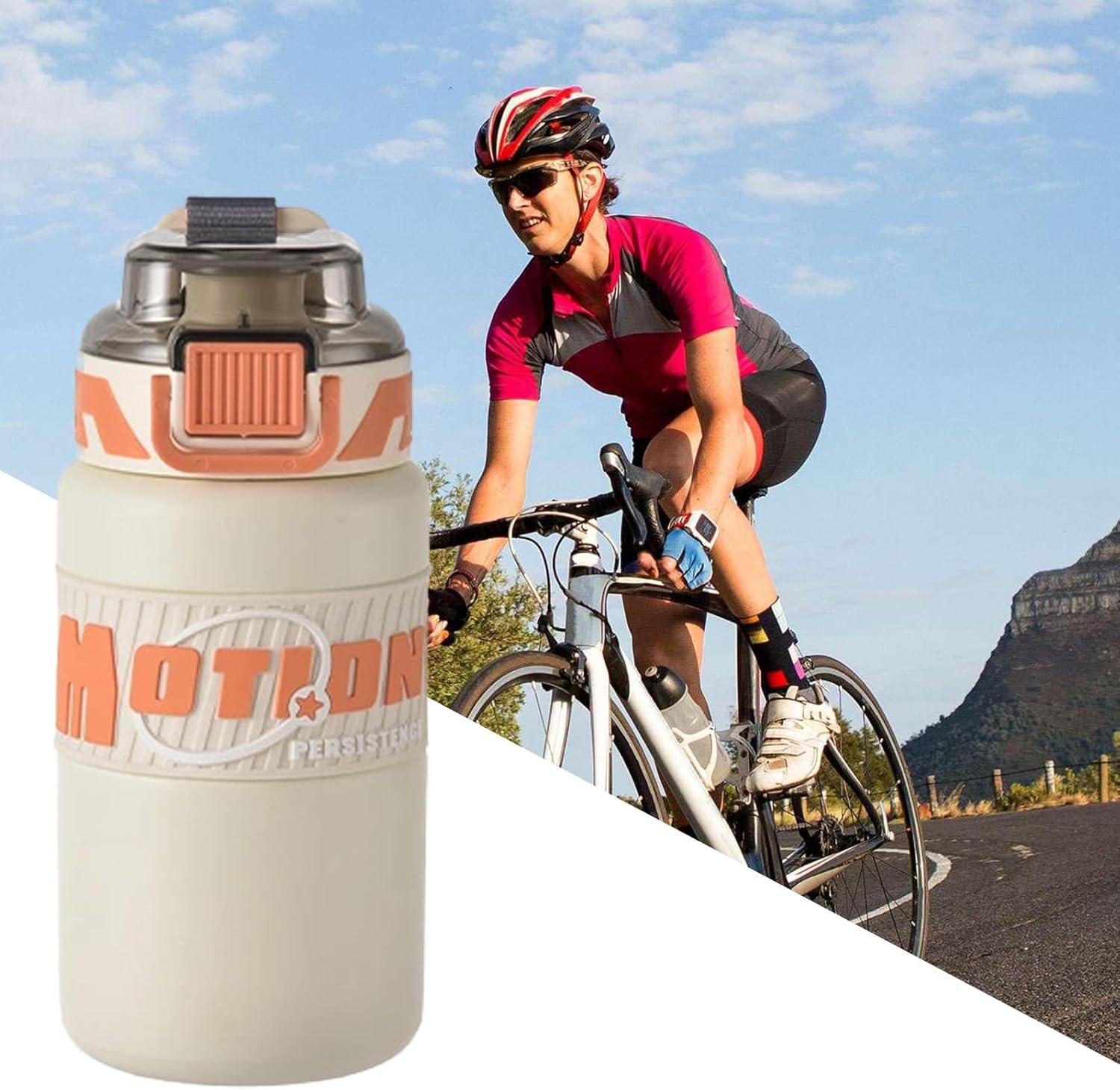 imageGnrique Bouteille Sportive Gobelet Paille 640ml Pour Boisson De Voyage Sportifs Portables En Acier InoxydablePour Les tudiants La Randonne LEscalade LAlpinisme Le PiqueNique Et La PlageCrmeux