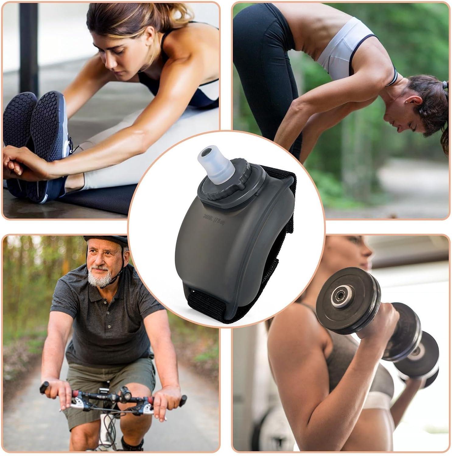 imageGnrique de boisson la sportive sans sans silicone la la main 200 ml de consommation de runnout pour les coureurs et les athltes lger quipement de fitnessBlack