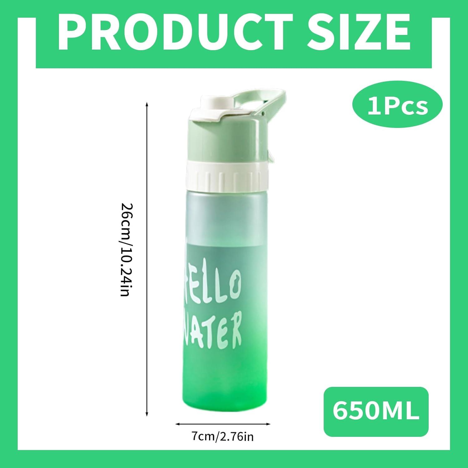 imageJodsen Bouteille deau de Sports BrumisationPortative Pulvrisation Spray Bouilloire de 580 ml avec Paille Retournerpour Cyclisme Escalade Fitness Randonne Course Pied Alpinisme Bleu Givr650mlvert