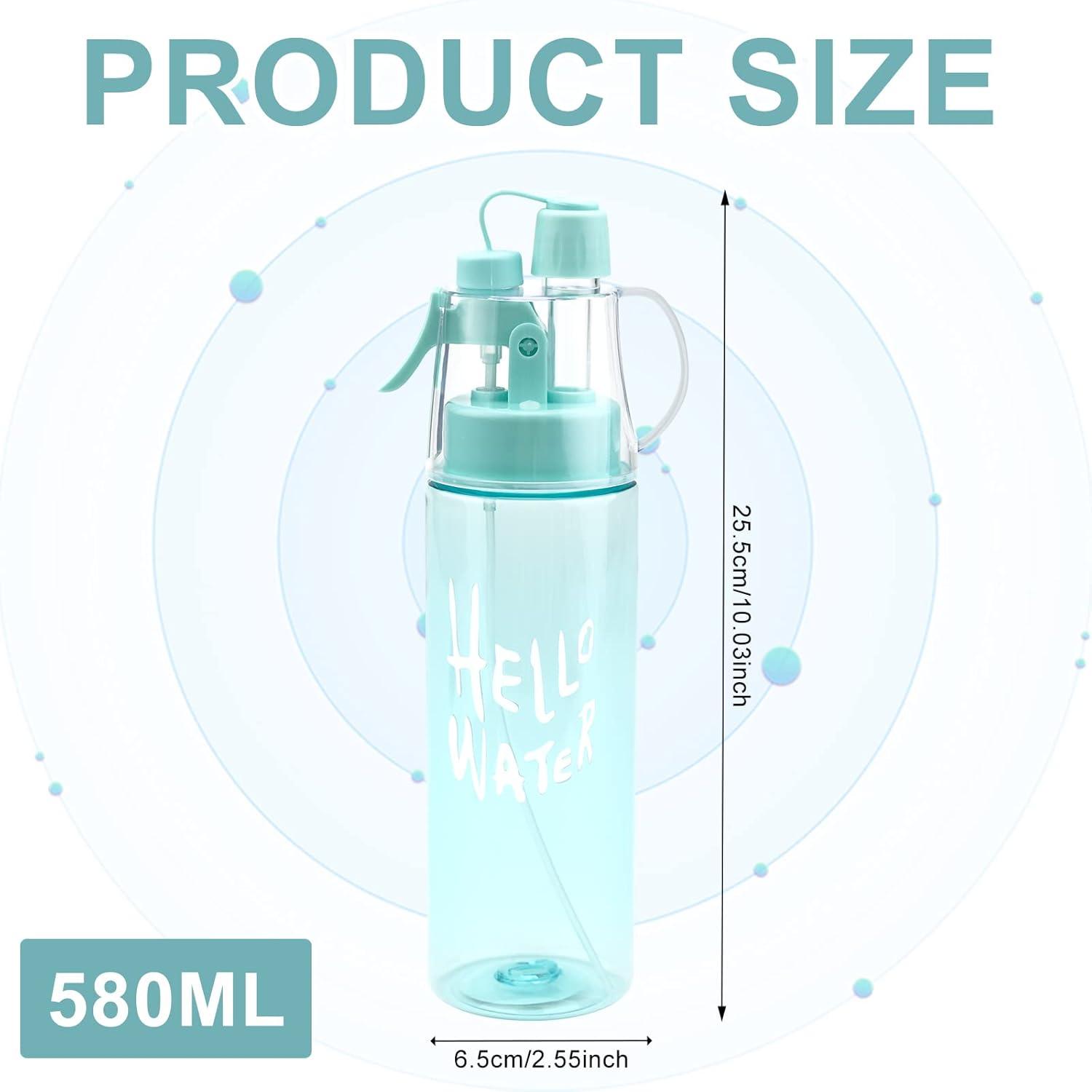 imageJodsen Bouteille deau de Sports BrumisationPortative Pulvrisation Spray Bouilloire de 580 ml avec Paille Retournerpour Cyclisme Escalade Fitness Randonne Course Pied Alpinisme Bleu Givr580mlbleu Brillant