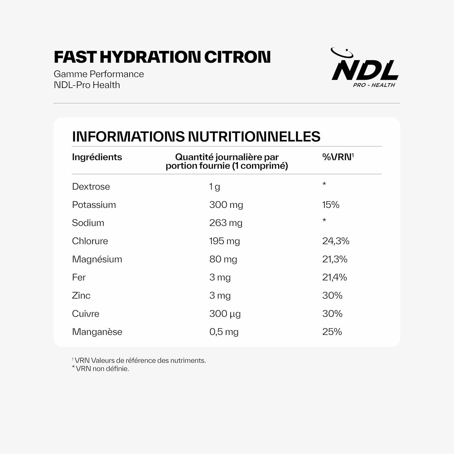 imageNDL ProHealth Fast Hydration Comprims effervescents hydratation rapide lectrolytes et sels minraux pour le sport rduit la fatigue et lpuisement saveur orange pack de 2 40 comprimsCitron