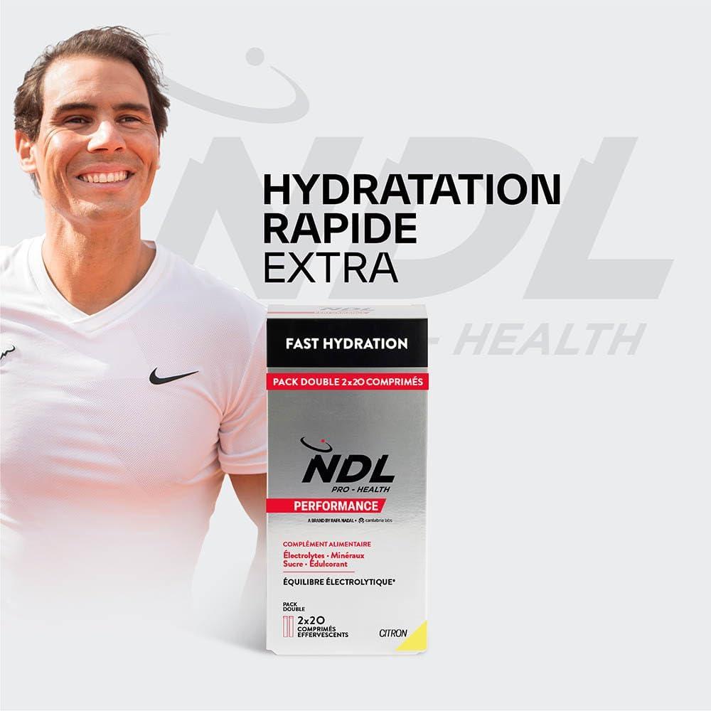 imageNDL ProHealth Fast Hydration Comprims effervescents hydratation rapide lectrolytes et sels minraux pour le sport rduit la fatigue et lpuisement saveur orange pack de 2 40 comprimsCitron