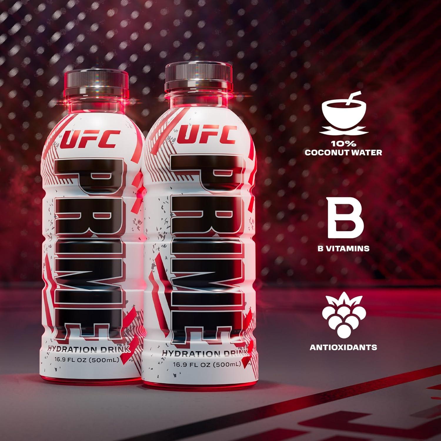 imagePRIME Hydration Berry Freeze Lot de 12 boissons pour sportifs lectrolytes amliors pour une hydratation ultime 250 mg de BCAA vitamines B antioxydants faible sucre 50 mlUFC
