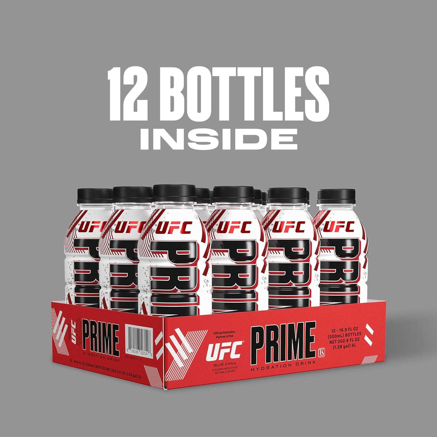imagePRIME Hydration Berry Freeze Lot de 12 boissons pour sportifs lectrolytes amliors pour une hydratation ultime 250 mg de BCAA vitamines B antioxydants faible sucre 50 mlUFC