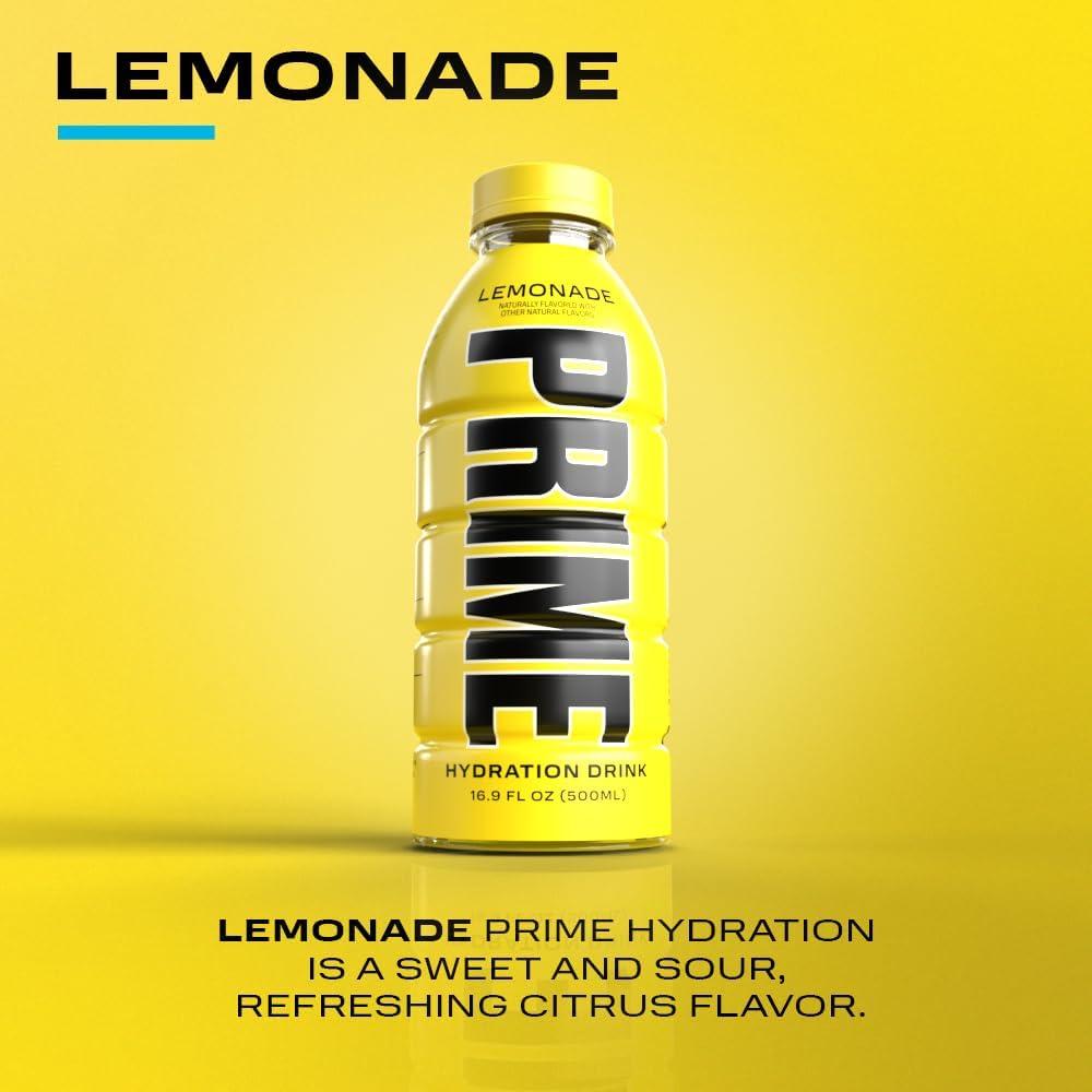 imagePRIME Hydration Berry Freeze Lot de 12 boissons pour sportifs lectrolytes amliors pour une hydratation ultime 250 mg de BCAA vitamines B antioxydants faible sucre 50 mlLimonade