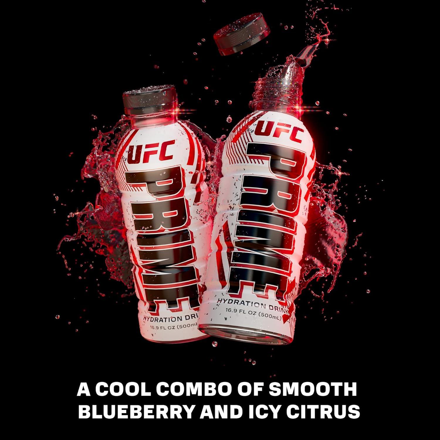 imagePRIME Hydration Berry Freeze Lot de 12 boissons pour sportifs lectrolytes amliors pour une hydratation ultime 250 mg de BCAA vitamines B antioxydants faible sucre 50 mlUFC