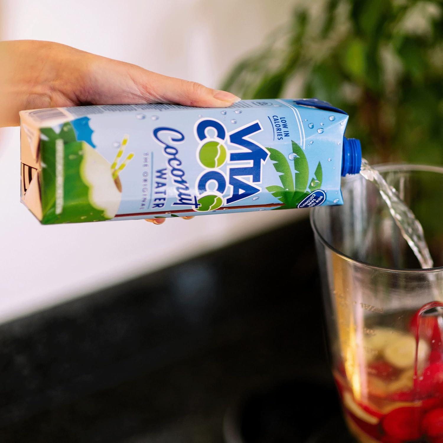 imageVita Coco Eau De Coco Originale 6x1 Litre riche en lectrolytes sans gluten riche en vitamine C et en potassium 69 kg 6000 ml6 l Lot de 1