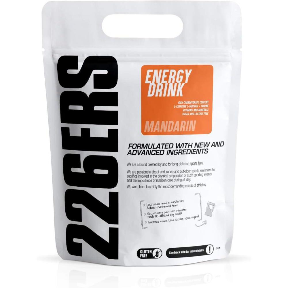 image226ERS Energy Drink Boisson Energtique avec Amylopectine Taurine et LCarnitine Sans Gluten et Sans Lactose Mandarine 500 grMandarine