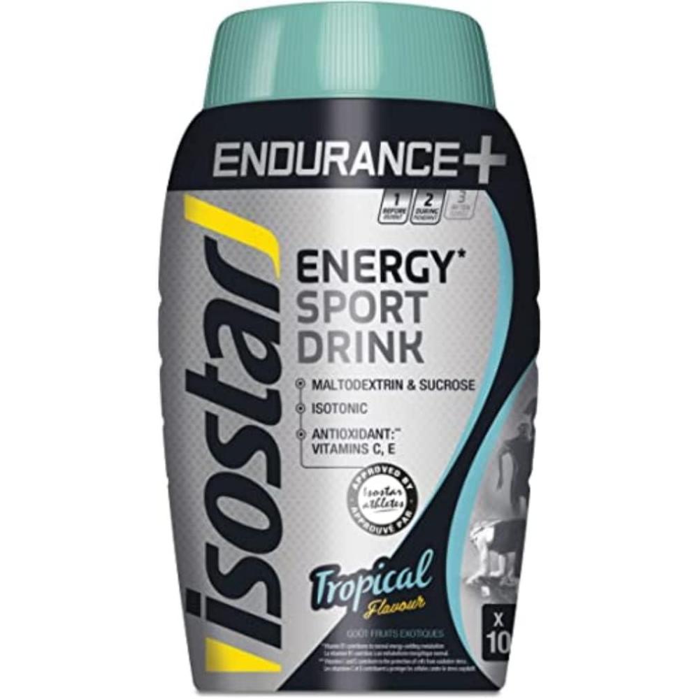 imageIsostar Endurance Energy Sport Drink Saveur Tropicale Boisson Sport Isotonique nergtique Endurance Source De Vitamines B1 C ampamp E Glucides 75g500ml Hydratation Sport Running Trail ampamp Vlo 790g