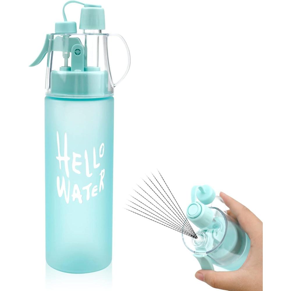 imageJodsen Bouteille deau de Sports BrumisationPortative Pulvrisation Spray Bouilloire de 580 ml avec Paille Retournerpour Cyclisme Escalade Fitness Randonne Course Pied Alpinisme Bleu Givr580mlbleu Givr