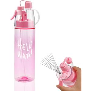 Jodsen Bouteille d&rsquo;eau de Sports Brumisation,Portative Pulvérisation Spray Bouilloire de 580 ml avec Paille Retourner,pour Cyclisme Escalade Fitness Randonnée Course à Pied Alpinisme (Bleu Givré)(580ml-poudre Brillante)