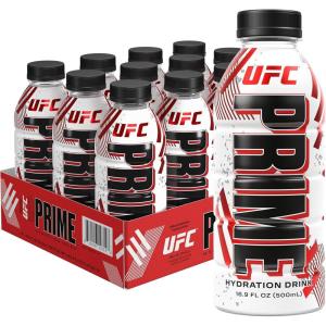 PRIME Hydration Berry Freeze Lot de 12 boissons pour sportifs, électrolytes améliorés pour une hydratation ultime, 250 mg de BCAA, vitamines B, antioxydants, faible sucre, 50 ml(UFC)