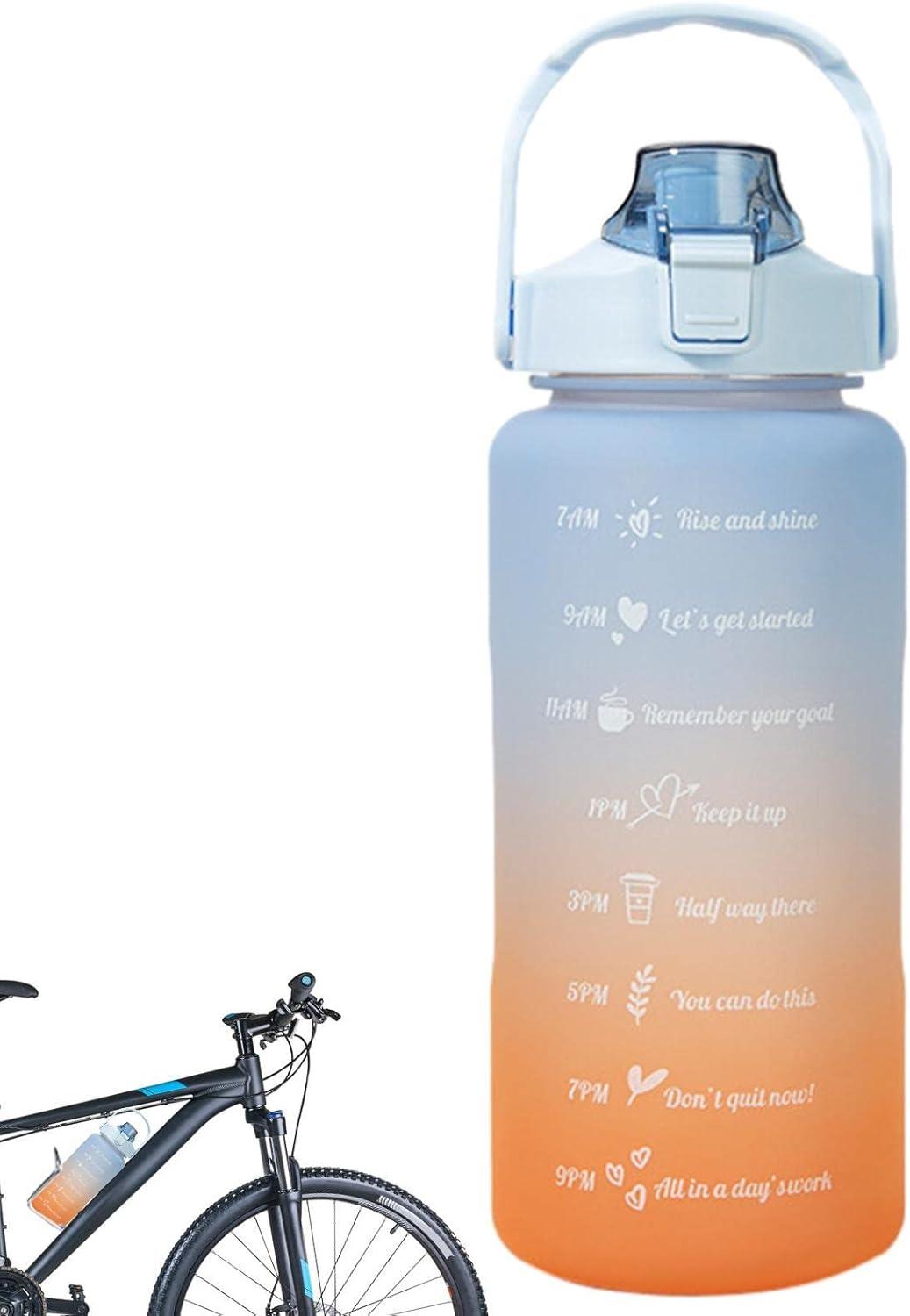 imageGourde 2L Gradue Motivation avec Marqueur Paille et Poigne Idale pour le Camping la Randonne la Course et les Voyages Cadeau pour les CampeursDgrad Bleu