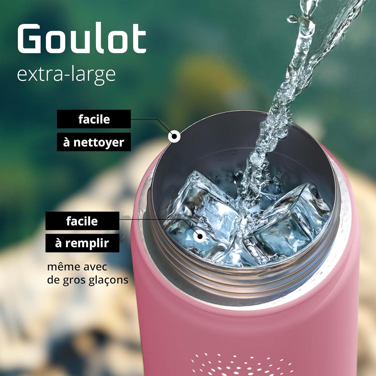 imageGourde Inox Isotherme ACTIVE FLASK 1l500ml sans BPA Paille 3 Bouchons Bouteille deau Acier Inoxydable Isole Thermos Rutilisable Camping Velo Sport Running Randonne Enfant Caf TheDusky Pink