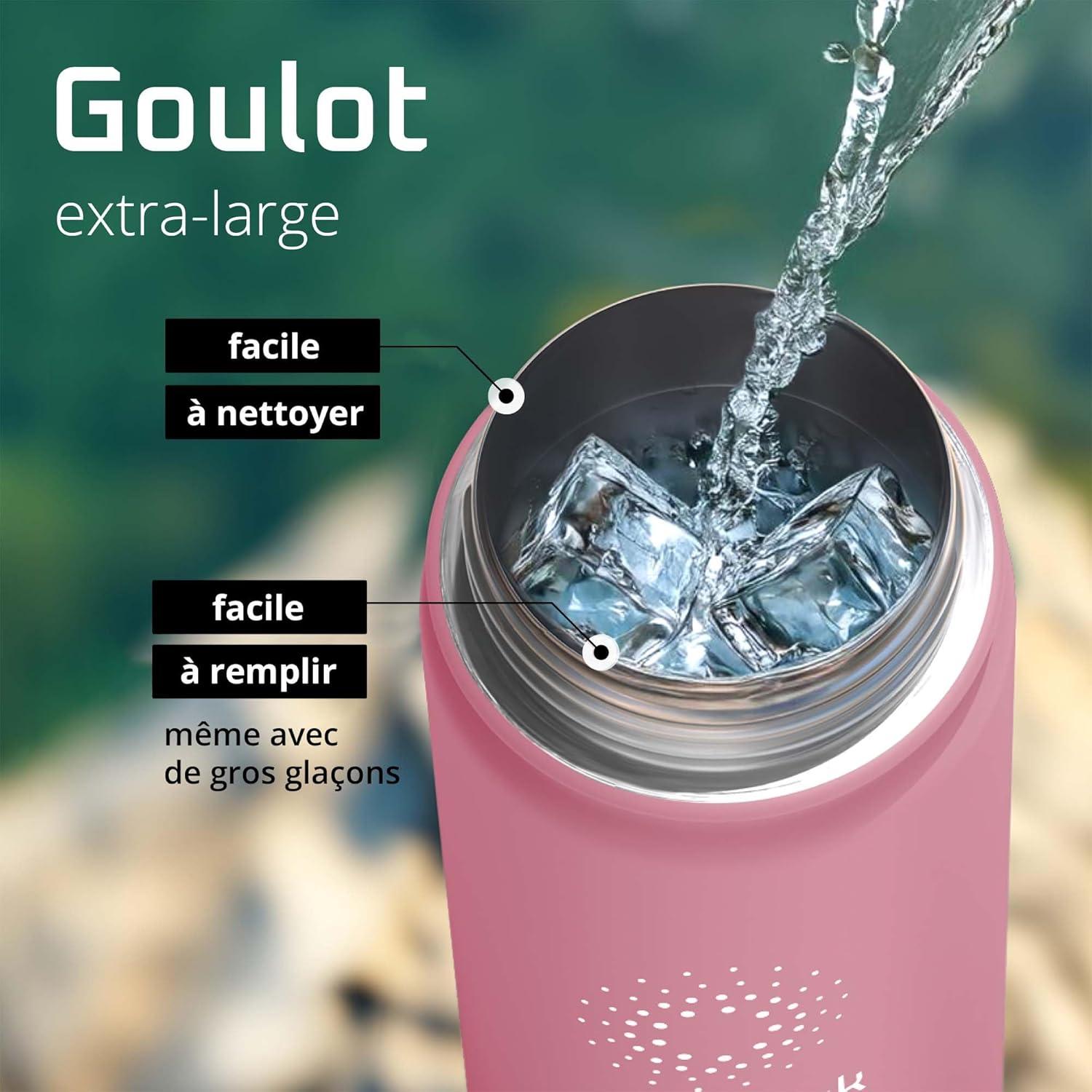 imageGourde Inox Isotherme ACTIVE FLASK 1l500ml sans BPA Paille 3 Bouchons Bouteille deau Acier Inoxydable Isole Thermos Rutilisable Camping Velo Sport Running Randonne Enfant Caf TheDusky Pink