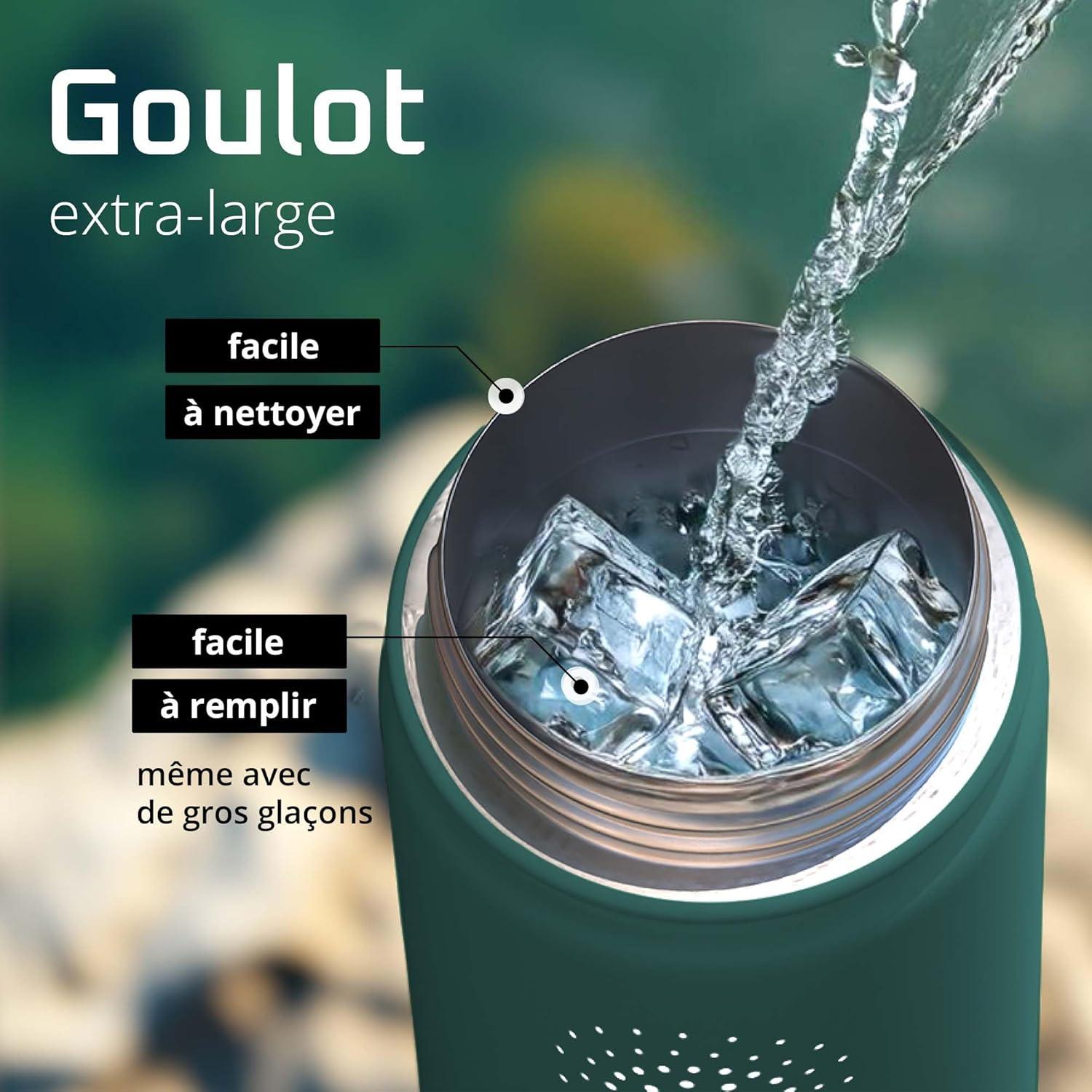 imageGourde Inox Isotherme ACTIVE FLASK 1l500ml sans BPA Paille 3 Bouchons Bouteille deau Acier Inoxydable Isole Thermos Rutilisable Camping Velo Sport Running Randonne Enfant Caf TheDark Teal