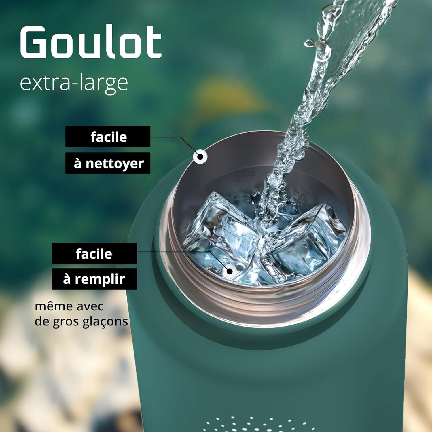 imageGourde Inox Isotherme ACTIVE FLASK 1l500ml sans BPA Paille 3 Bouchons Bouteille deau Acier Inoxydable Isole Thermos Rutilisable Camping Velo Sport Running Randonne Enfant Caf TheDark Teal
