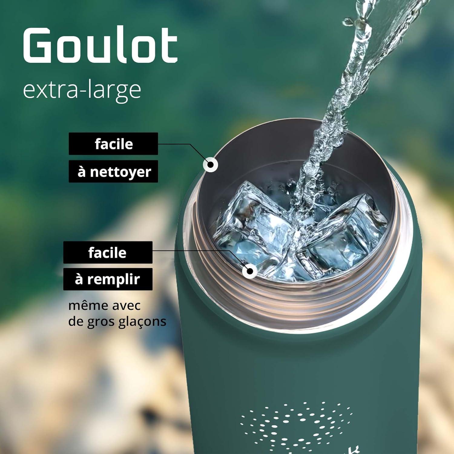 imageGourde Inox Isotherme ACTIVE FLASK 1l500ml sans BPA Paille 3 Bouchons Bouteille deau Acier Inoxydable Isole Thermos Rutilisable Camping Velo Sport Running Randonne Enfant Caf TheDark Teal