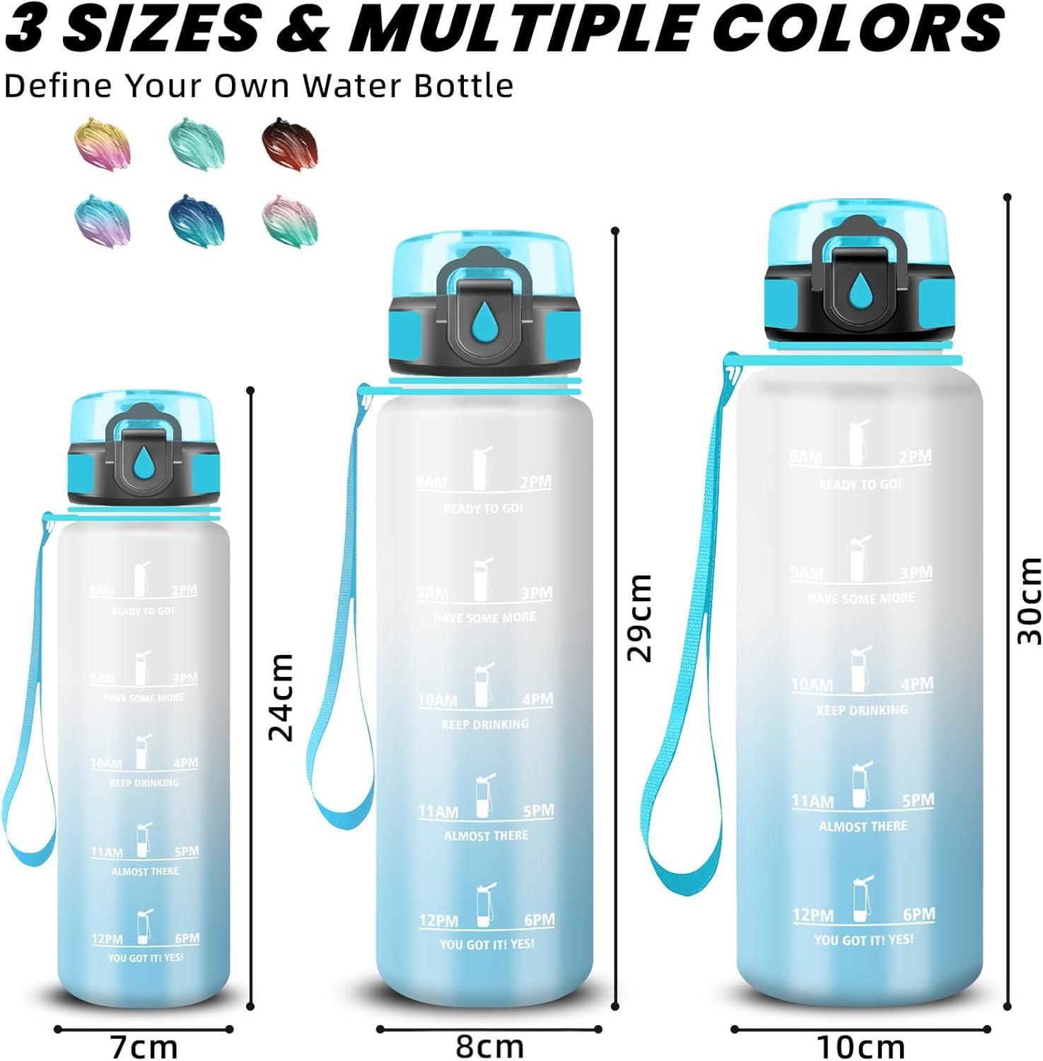 imageGrsta Gourde Gourde 500ml Bouteille Filtrante AntiFuite Facile Transporter Bouteille deau pour Motivation Facile Nettoyer pour Bureau Voyage Extrieur Adulte Camping Voyage SportGivrciel
