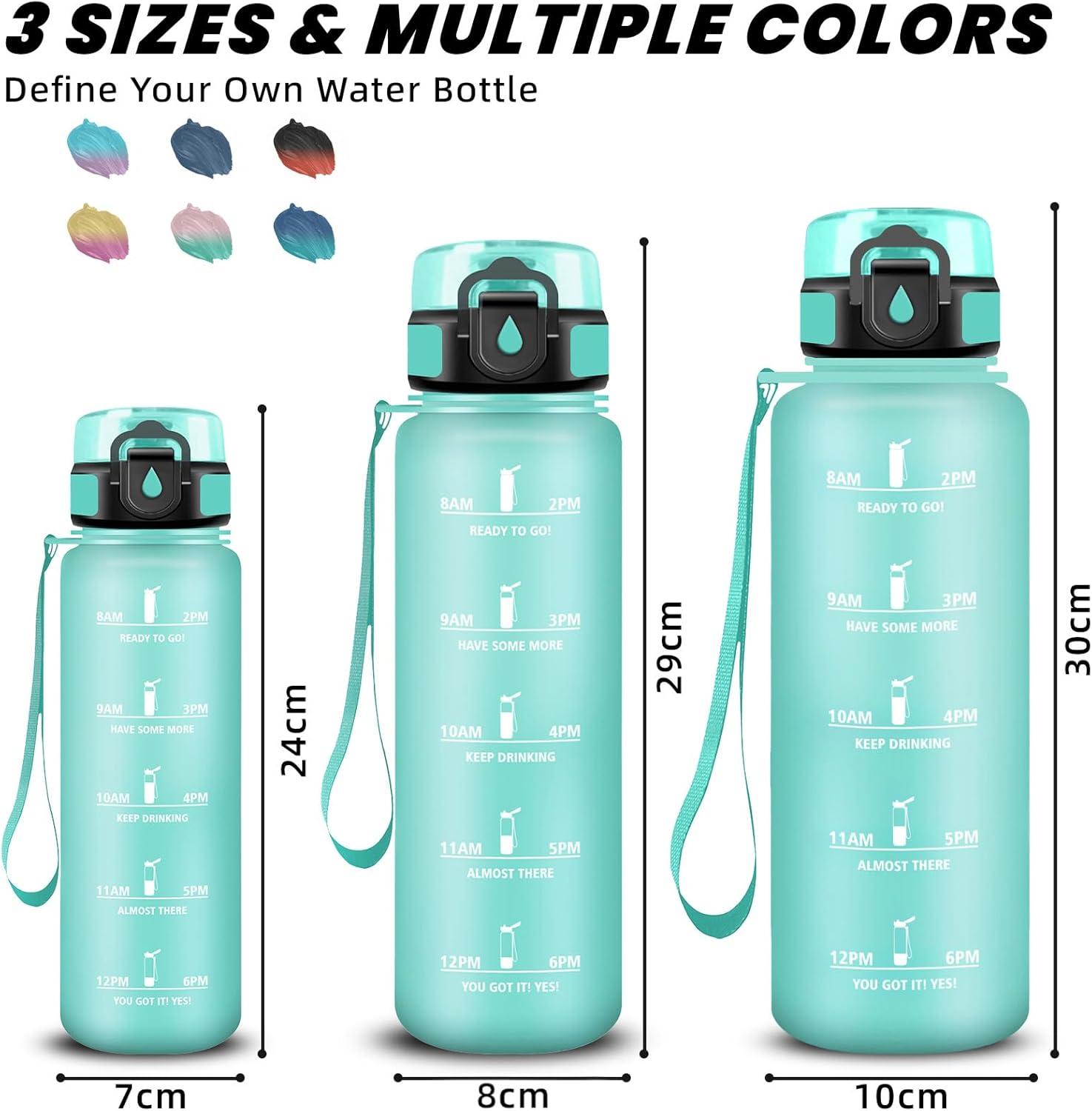 imageGrsta Gourde Gourde 500ml Bouteille Filtrante AntiFuite Facile Transporter Bouteille deau pour Motivation Facile Nettoyer pour Bureau Voyage Extrieur Adulte Camping Voyage SportGivrciel